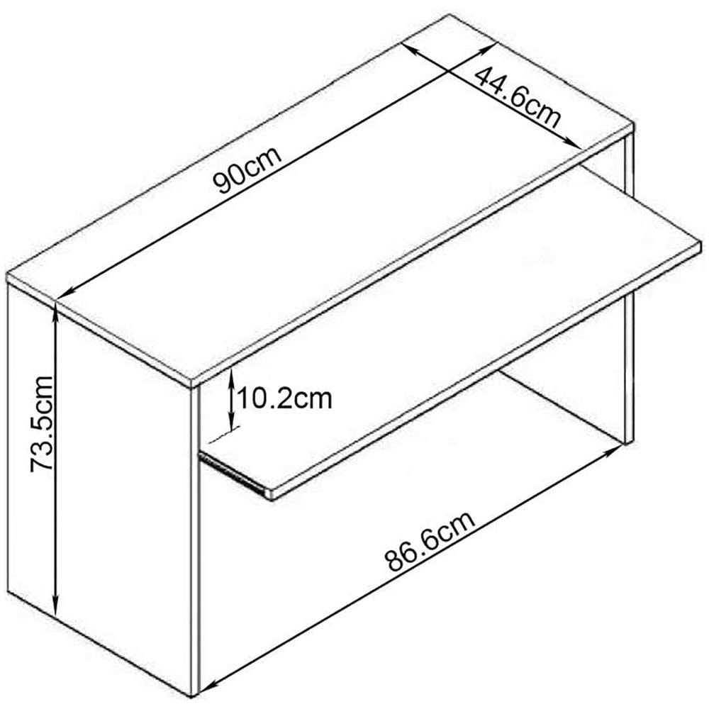 Elvio - Scrivania Con Porta Tastiera - Foto 3