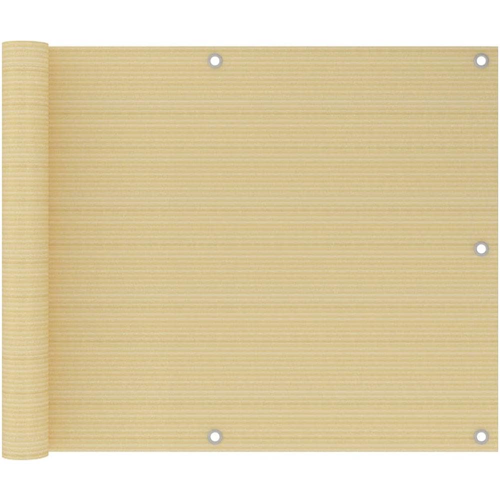 Schermo Frangivista per Balconi Beige 75x300 cm in HDPE - Foto 1