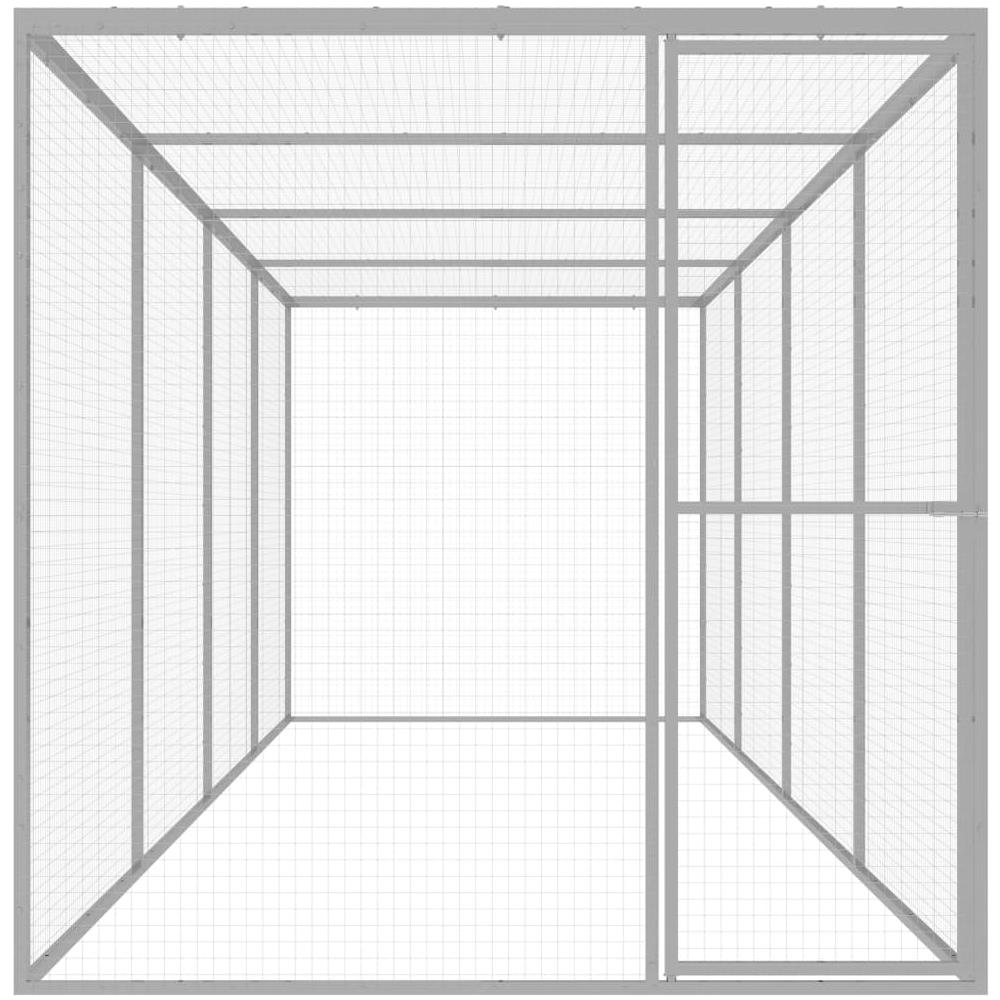 Gabbia per Gatti 6x1,5x1,5 m in Acciaio Zincato - Foto 3