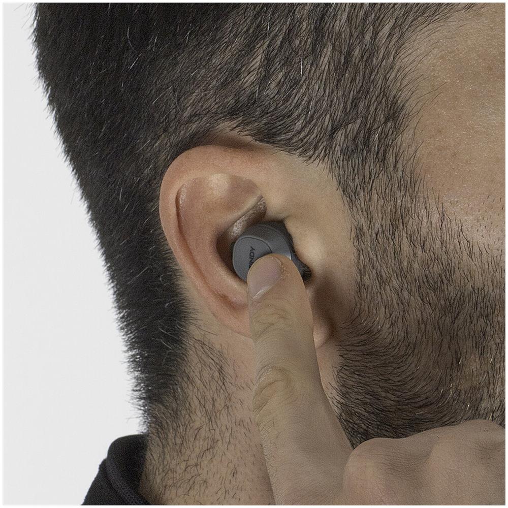 LE400W Auricolari In-Ear Wireless Bluetooth 5.0 con Custodia Ricarica e Controlli Touch Colore Grigio - Foto 5