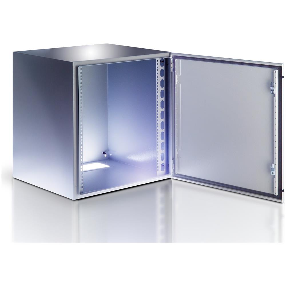 Armadio Rack 19" a muro 17U Grigio IP65 Porta cieca I-CASE IP-1760GC - Foto 1