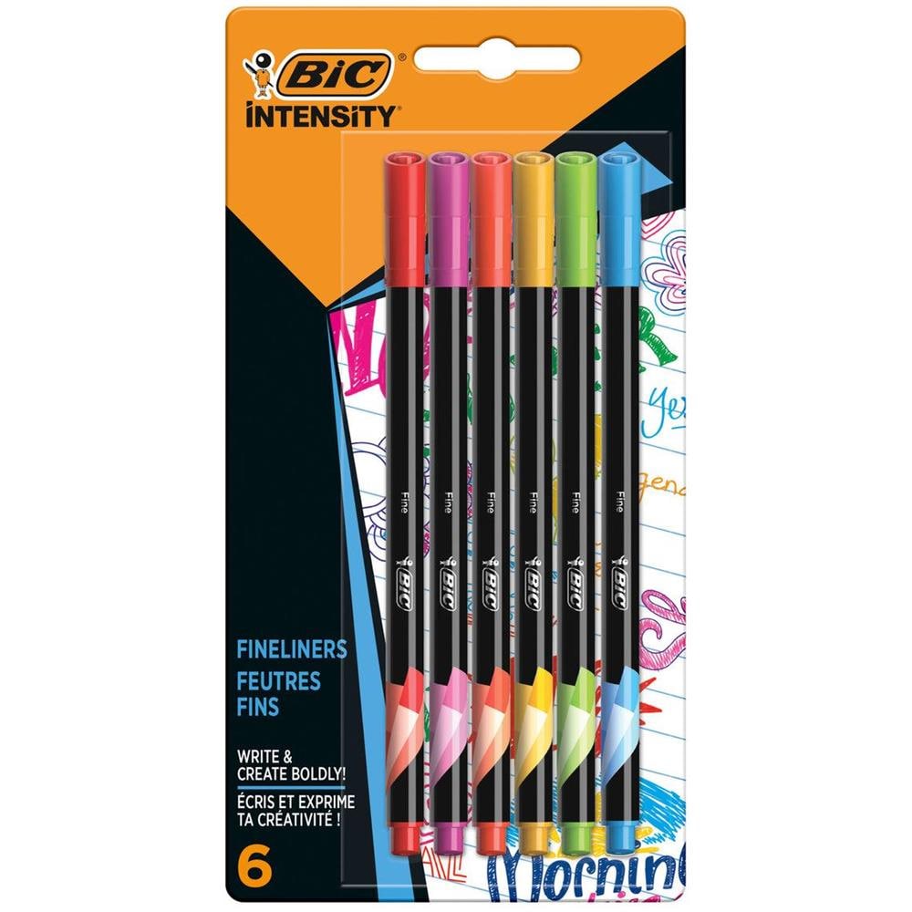 Intensità Pennarelli Con Punta Sottile In Feltro Confezione Da 6 Arcobaleno - Foto 1