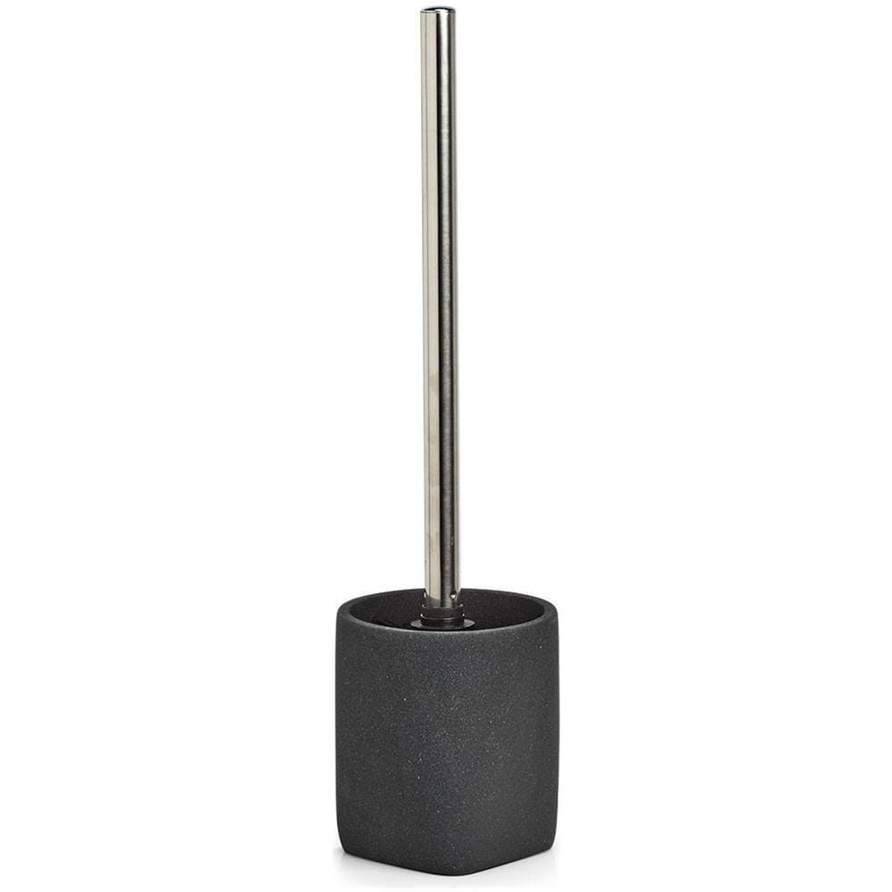 Spazzola Per Wc Con Imitazione Pietra, Nero, Zeller - Foto 1