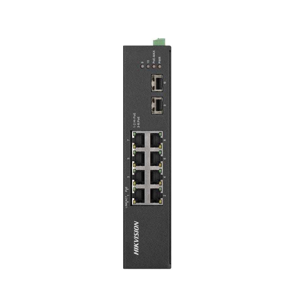 Switch di Rete DS-3T0510HP-E/HS 6 Porte PoE RJ45 +/ 2 Porte Hi-PoE RJ45 + 2 Non Gestito Colore Nero - Foto 1