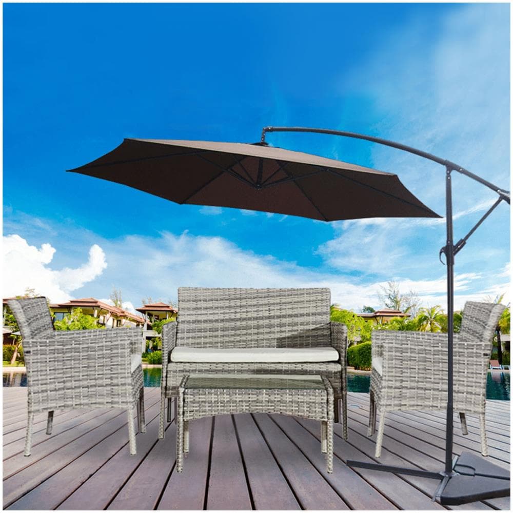 Salotto Da Giardino 4 Posti In Resina Mykonos - Foto 1