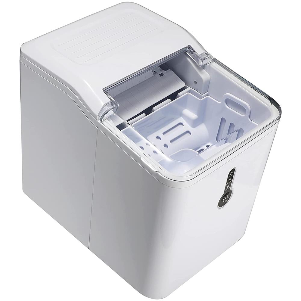 Fabbricatore di Ghiaccio Cubik Capacità Produzione 12 kg/ 24 ore Serbatoio 1.5 Litri Potenza 120 W Colore Bianco - Foto 2