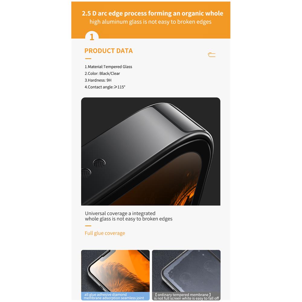 Proteggi Schermo Trasparente Con Aiuto Per Il Posizionamento Professionale Trasparente Iphone 11/xr - Foto 2