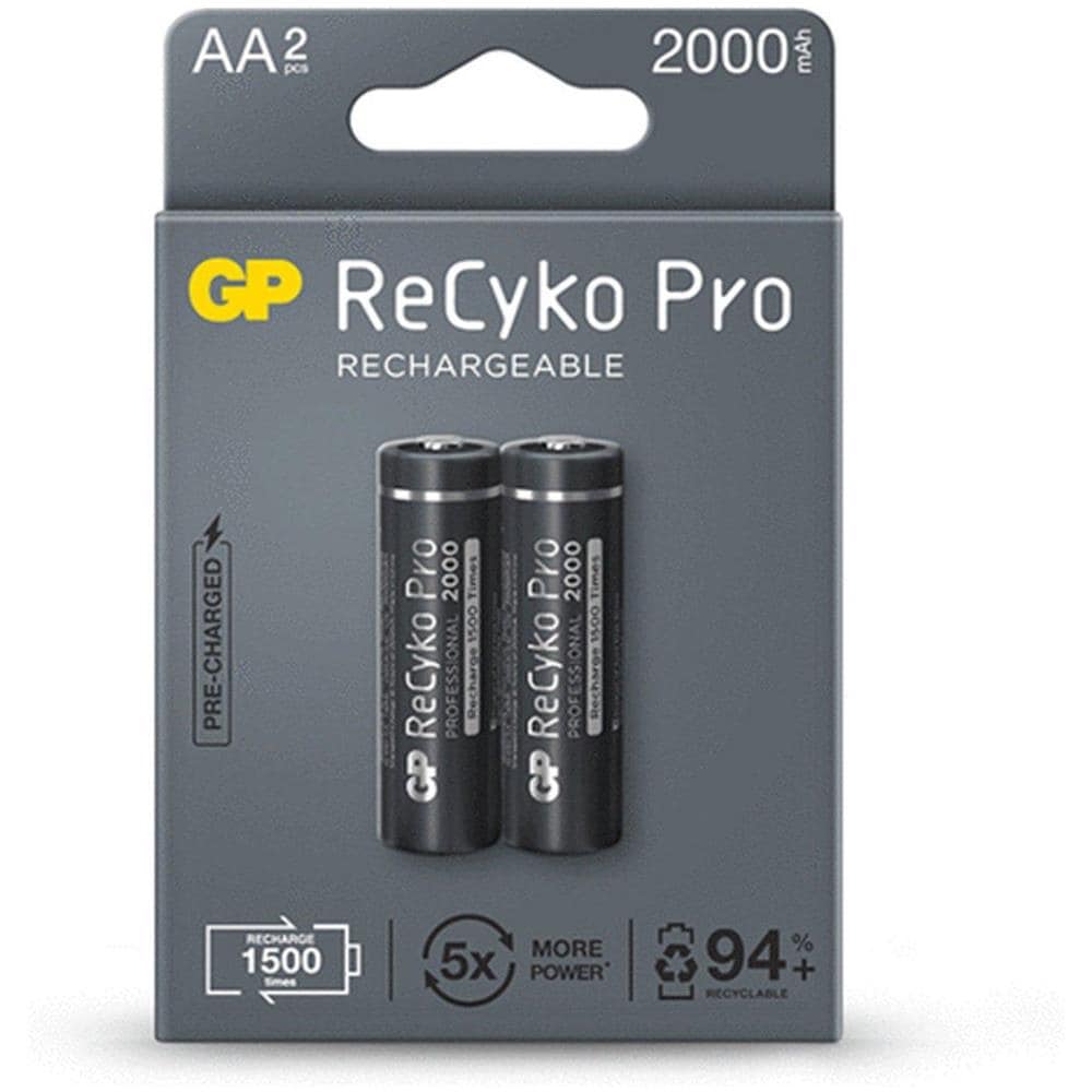 4x Batterie Ricaricabili Aa / R6 Gp Recyko Pro Ni-mh 2000mah - Foto 1