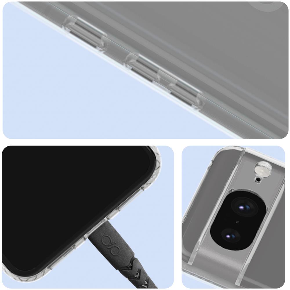 Cover Per Google Pixel 8 Rinforzata Anti-cadute 2m Pulse Trasparente - Foto 5