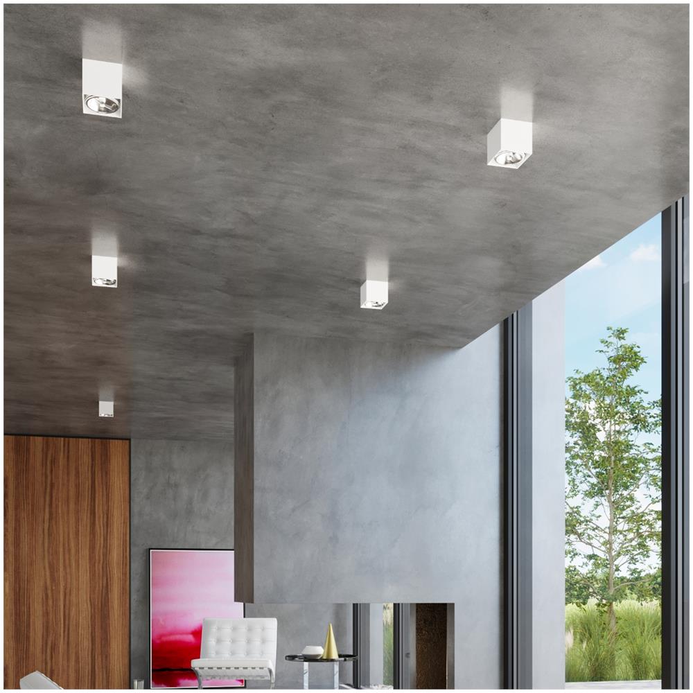 Lampada A Soffitto Blake Bianco Sl. 0698 - Moderno Lampade Da Soffitto Bianco 11x12x12 Cm - Foto 1