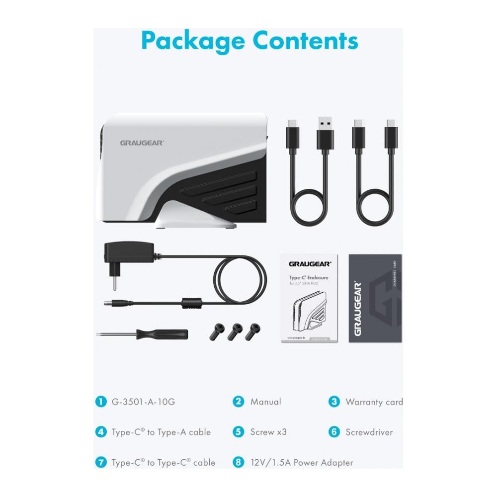 Custodia Hard Disk per Rigido 4 TB 3.5"Interfaccia ATA III 6 Gb Colore Bianco - Foto 5