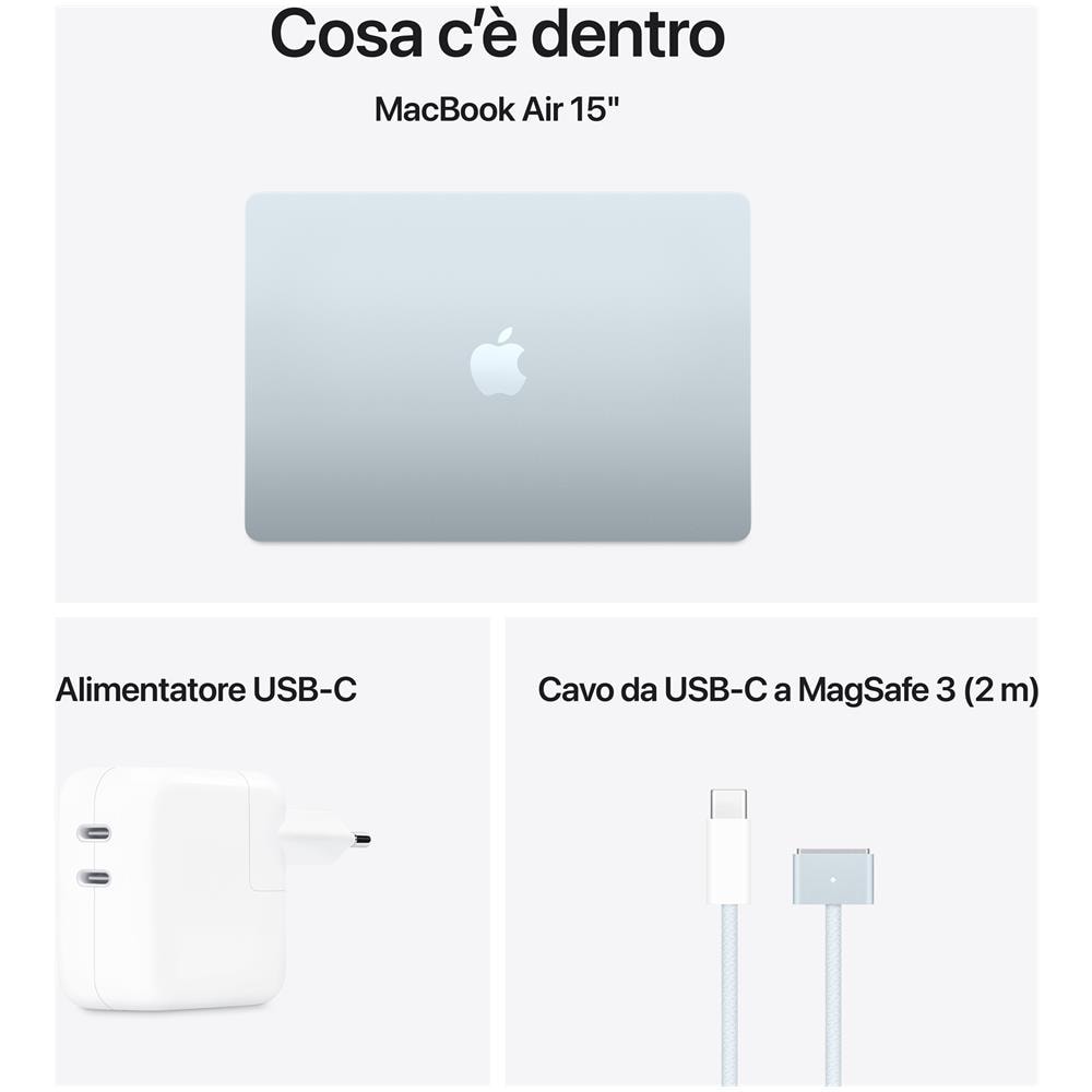 MacBook Air 15'' M4 chip 10-core CPU 10-core GPU, 24GB, 512GB SSD - Celeste - Foto 7