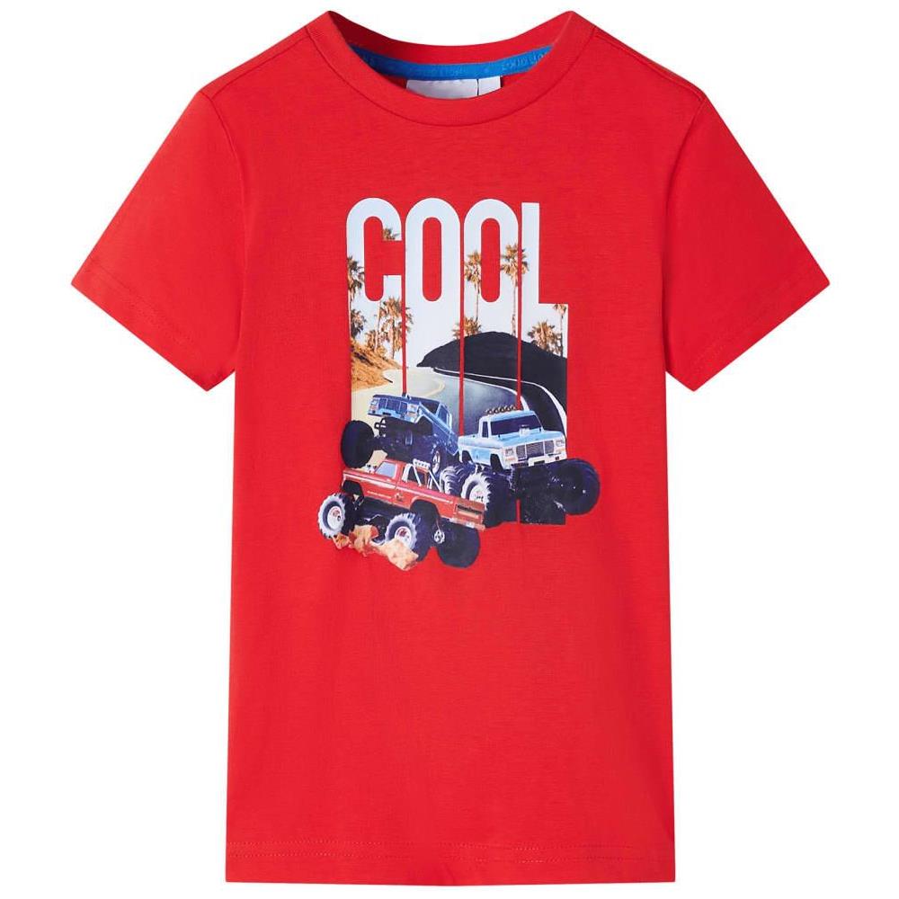 Maglietta per Bambini Auto Rossa 140 - Foto 1
