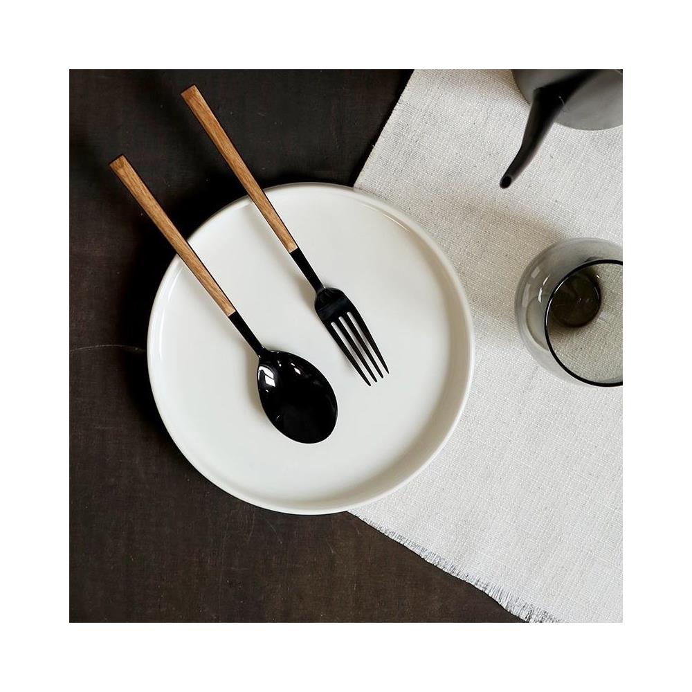 Sushi Anniversary Black&Teak set 24 posate da tavola in acciaio Made in Italy - Foto 3