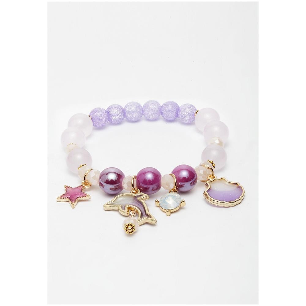 Braccialetti con Perle Colorate e Charm - Foto 1