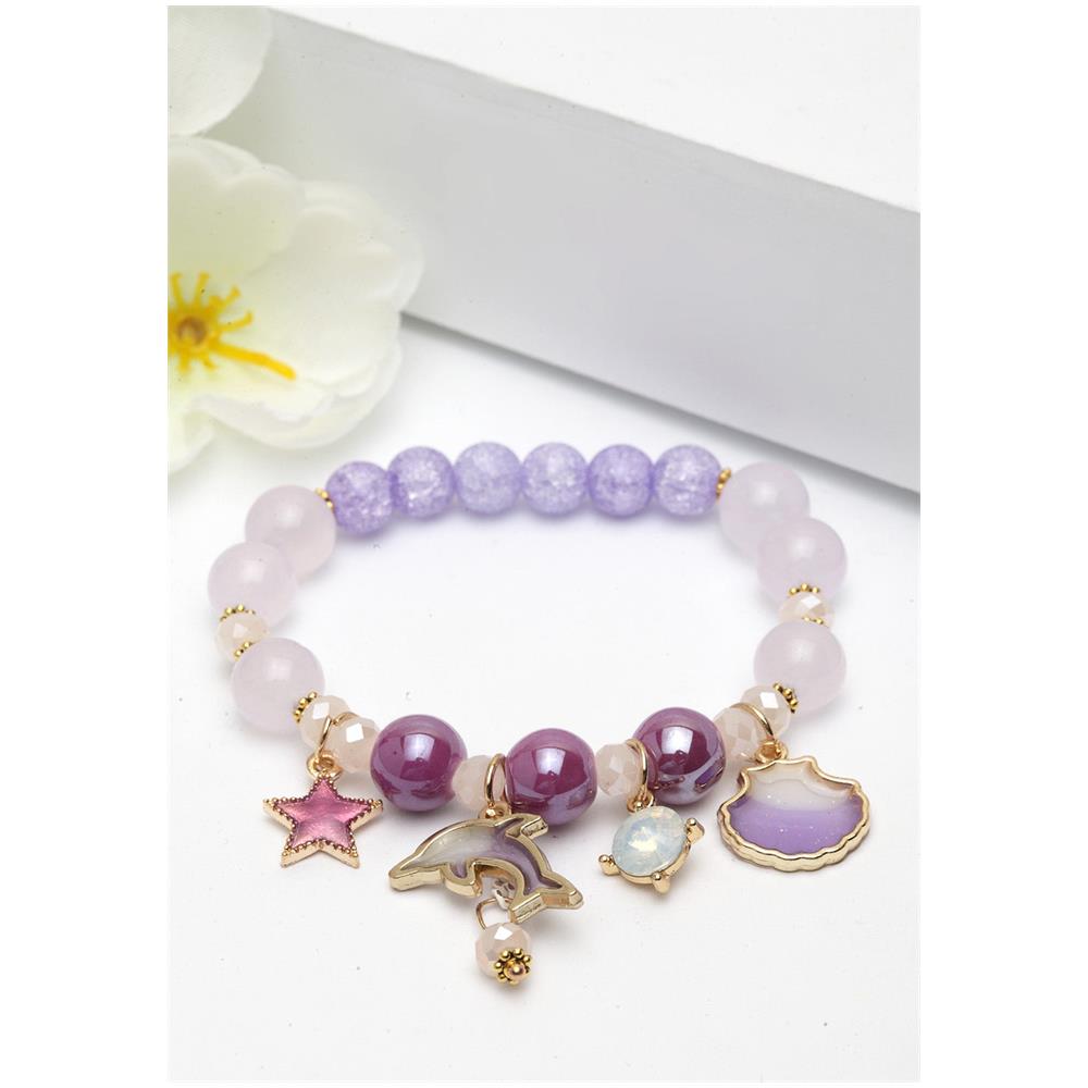 Braccialetti con Perle Colorate e Charm - Foto 2