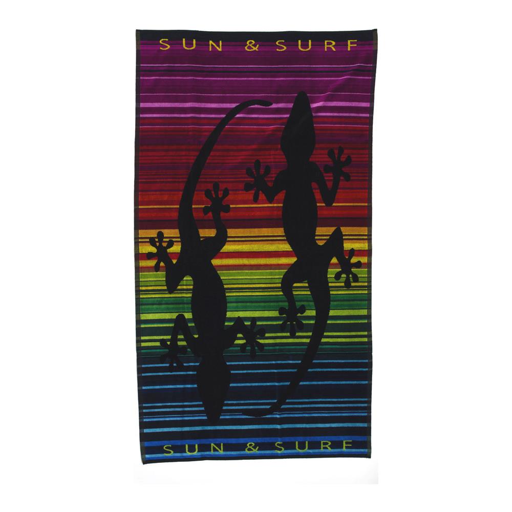 Telo Mare Spiaggia Piscina Jacquard In Spugna Disegno Sun&Surf 90x170 Sun&Surf - Foto 2