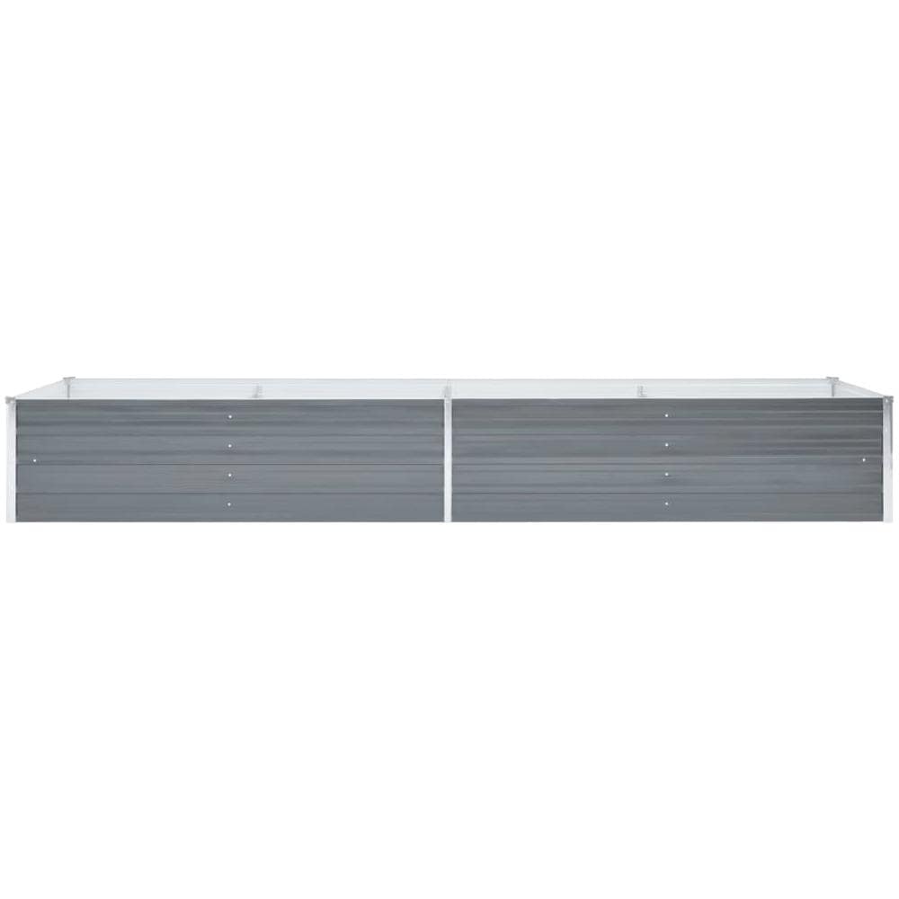 Fioriera Per Giardino In Acciaio Zincato 320x80x45 Cm Grigia - Foto 6