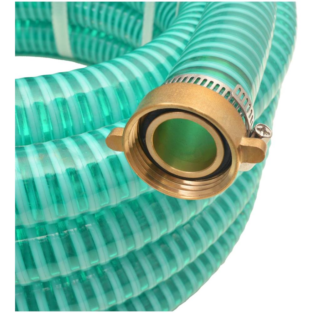 Tubo Di Aspirazione Con Connettori In Ottone 4 M 25 Mm Verde - Foto 2