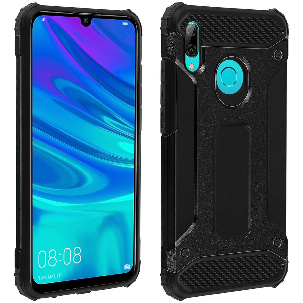 Cover Huawei P Smart 2019 E Honor 10 Lite Protezione Bi-materia Anti-caduta Nero - Foto 1