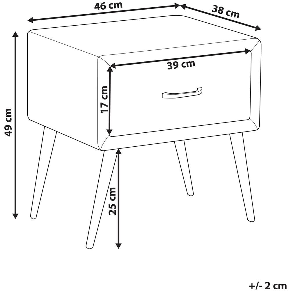 Comodino Rivestito In Velluto Giallo Flayat - Foto 2