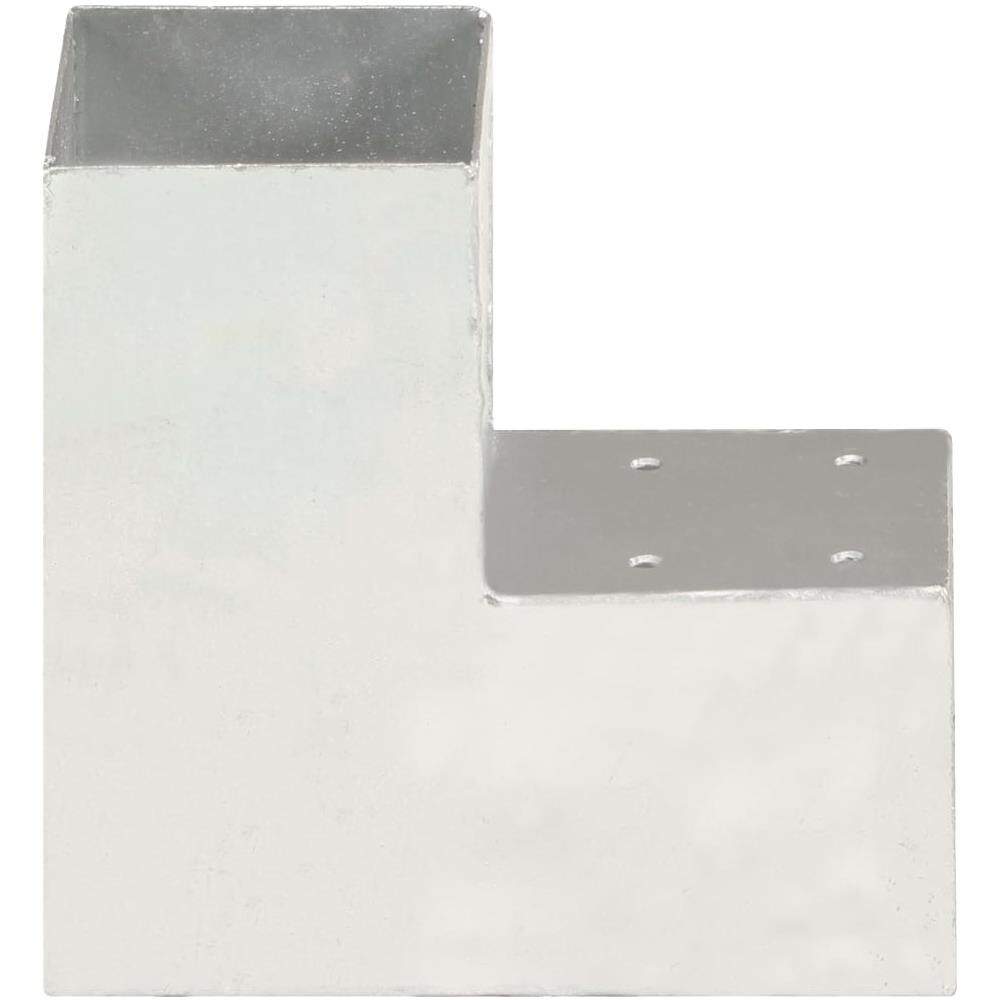 Connettore Per Pali A Forma Di L In Metallo Zincato 91x91 Mm - Foto 2