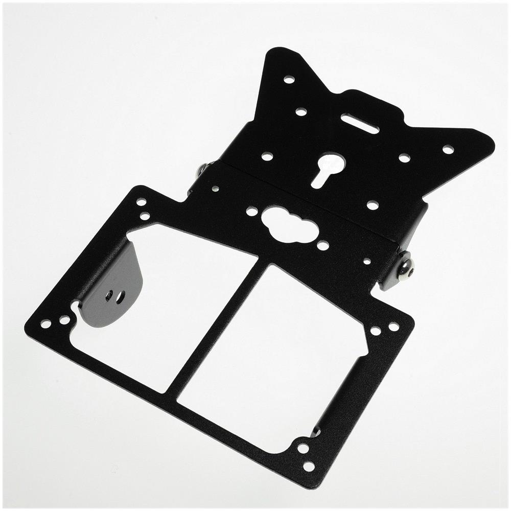 Porta Targa Inclinazione Regolabile Universale Moto Suzuki Kavasaki Yamaha Nero - Foto 1