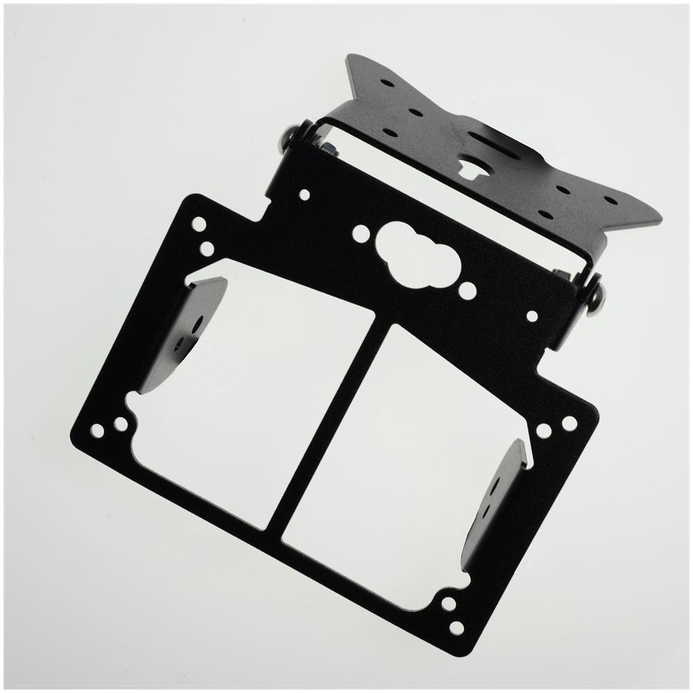 Porta Targa Inclinazione Regolabile Universale Moto Suzuki Kavasaki Yamaha Nero - Foto 2