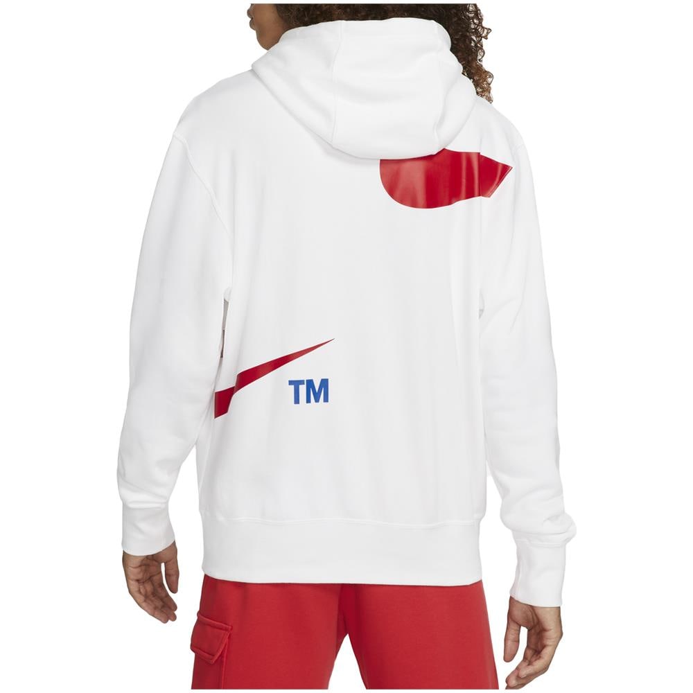 Felpa Da Uomo Con Cappuccio Swoosh Bianco Taglia Xxl Codice Dd6011-100 - Foto 2