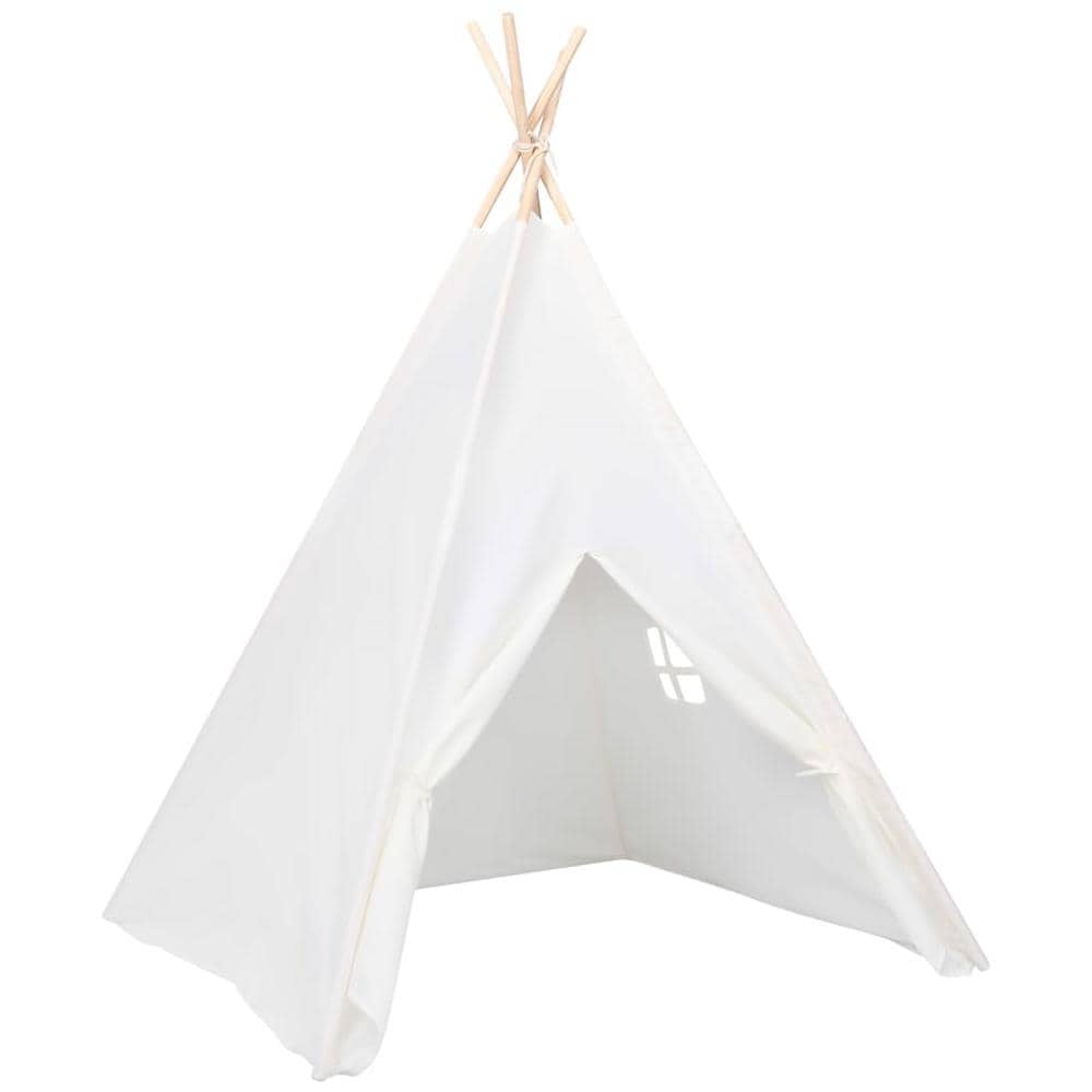 Tenda Tipi Bimbi Borsa Bianco Microfibra Strisce 120x120x150cm - Foto 3