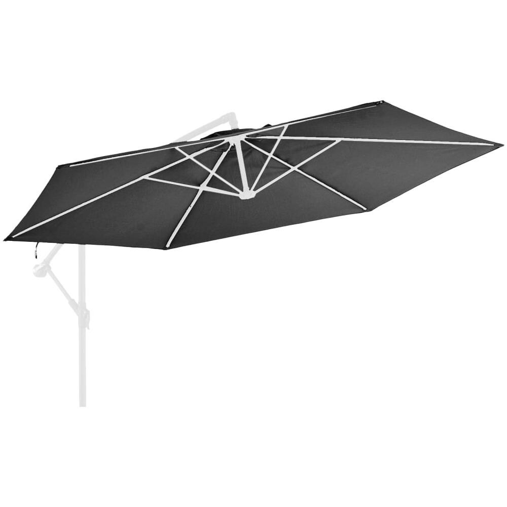 Telo di Ricambio per Ombrellone Bianco Antracite 350 cm - Foto 3