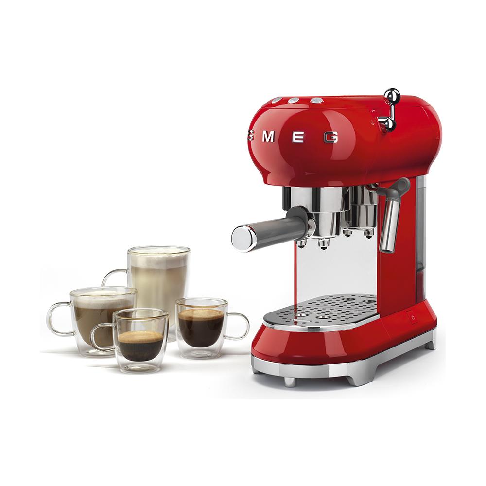 Macchina Caffé Espresso Manuale Capacità Serbatoio 1 Litro Potenza 1350 Watt Colore Rosso - Foto 2