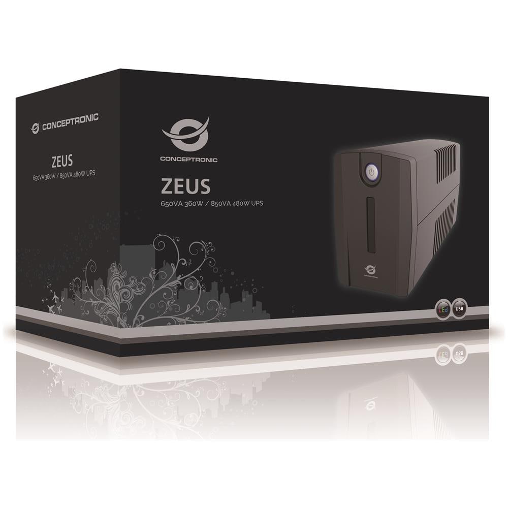 ZEUS01ESP gruppo di continuità (UPS) A linea interattiva 0,65 kVA 360 W 2 presa (e) AC - Foto 6
