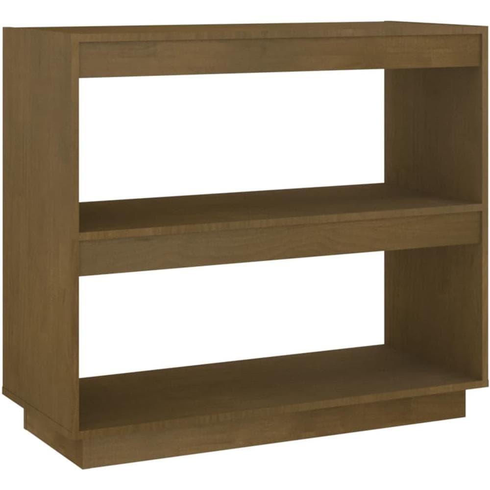 Libreria Marrone Miele 80x35x71 Cm In Legno Massello Di Pino - Foto 2