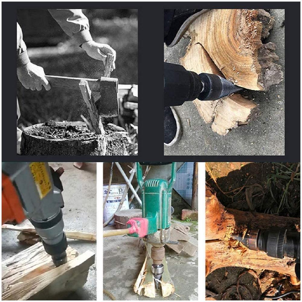 Punta Per Legno Per Trapano Con 4 Alberi Diversi Black - Foto 2