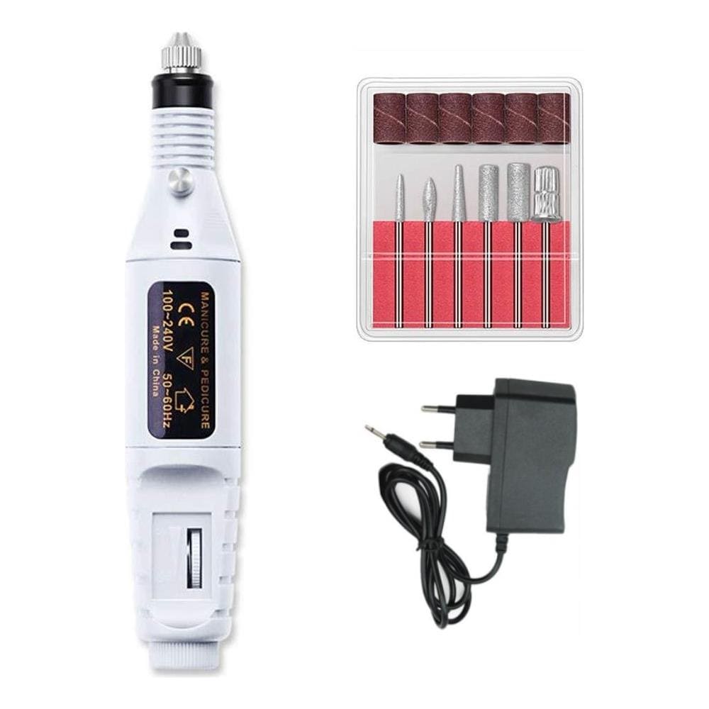 Lima Per Unghie Elettrica Con 6 Punte Bianco - Foto 1