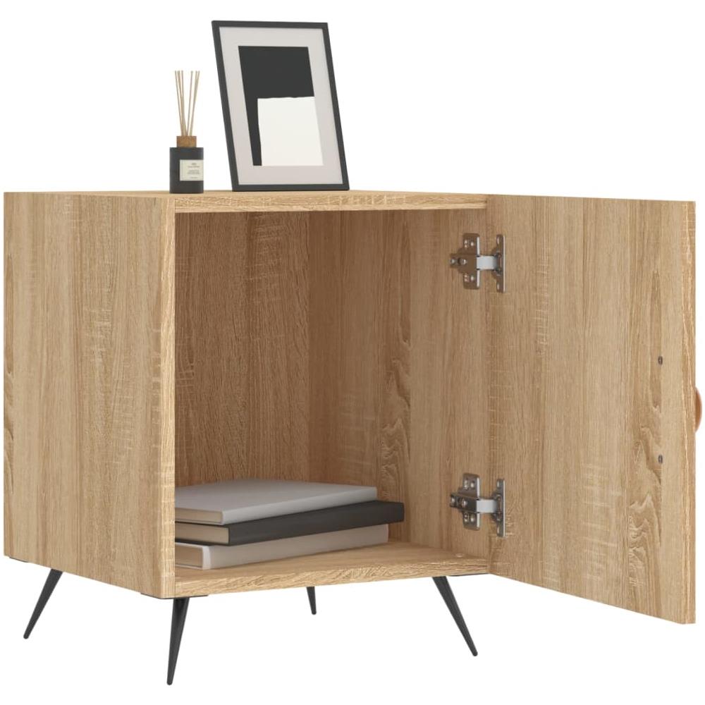 Comodini 2 Pz Rovere Sonoma 40x40x50 Cm In Legno Multistrato - Foto 3