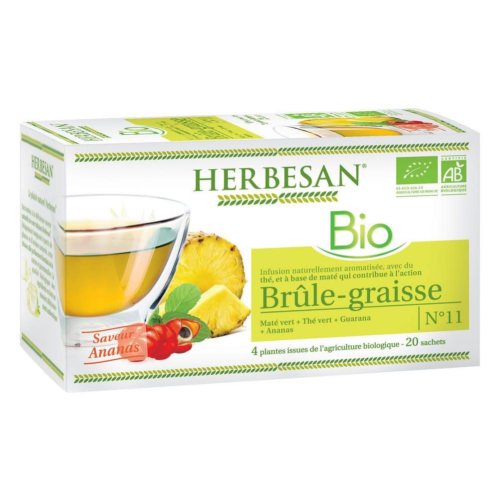 Infusione Mate Verde Brucia Grasso Bio 20 Bustine Sapore Ananas - Foto 1
