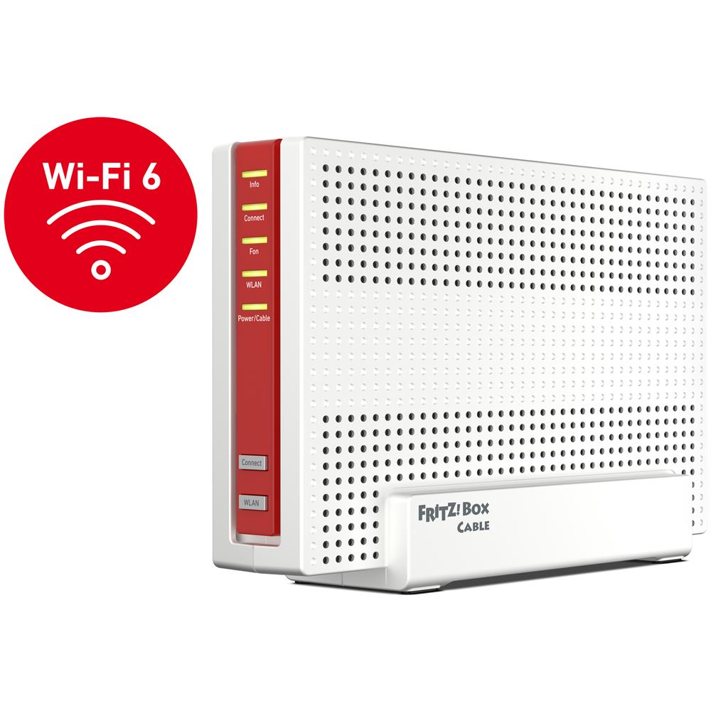 FRITZ!Box FRITZ Box 6690 Cable router wireless Gigabit Ethernet Dual-band (2.4 GHz / 5 GHz) Bianco - Foto 2