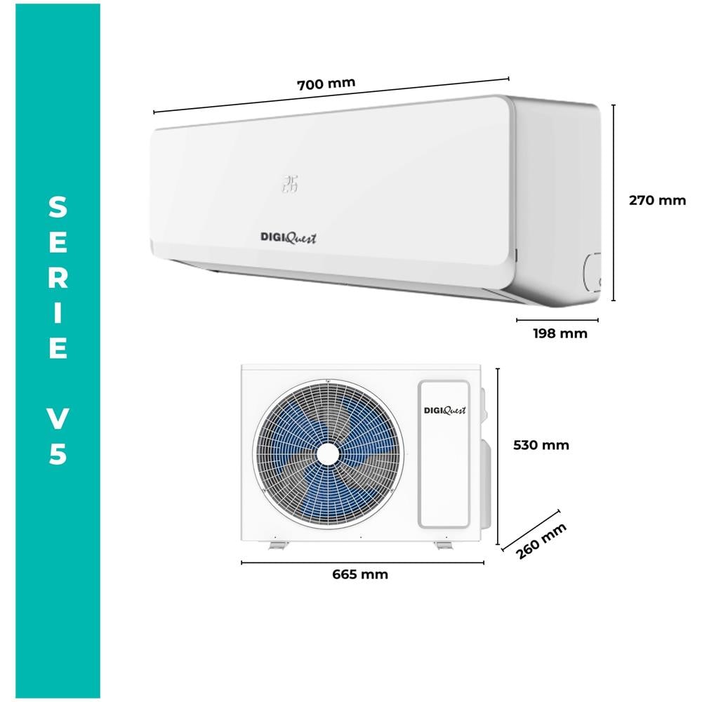 Climatizzatore 9000 BTU V5 A+++ / A++ Inverter WI-FI CLIMA00062 - Foto 2
