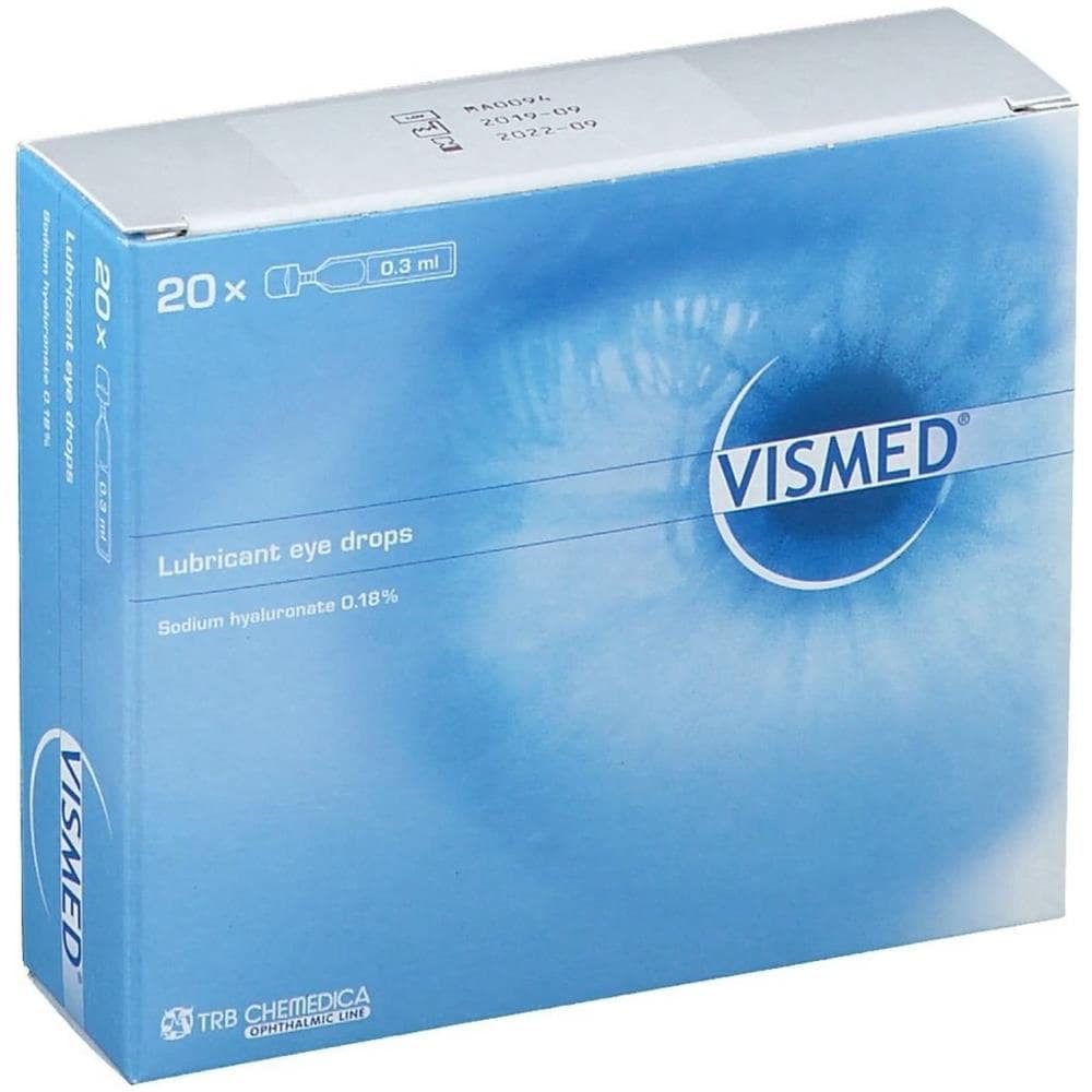 Collirio Lubrificante Vismed con Acido Ialuronico 0,18% 20 Fialette da 0,3 ml - Foto 1