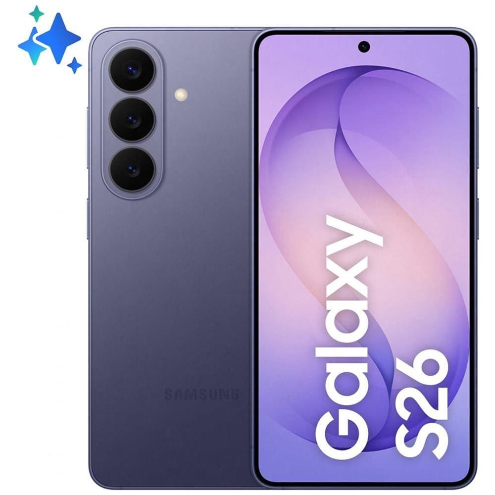 Galaxy S26 5G AI 256GB 12GB Ram Display 6.3" Dynamic Amoled 2X 120Hz Main Camera 50MP DualSim (nanoSim+eSim) Android 16 Exynos 2600 4300mAh Cobalt Violet | Wind3 - Foto 1