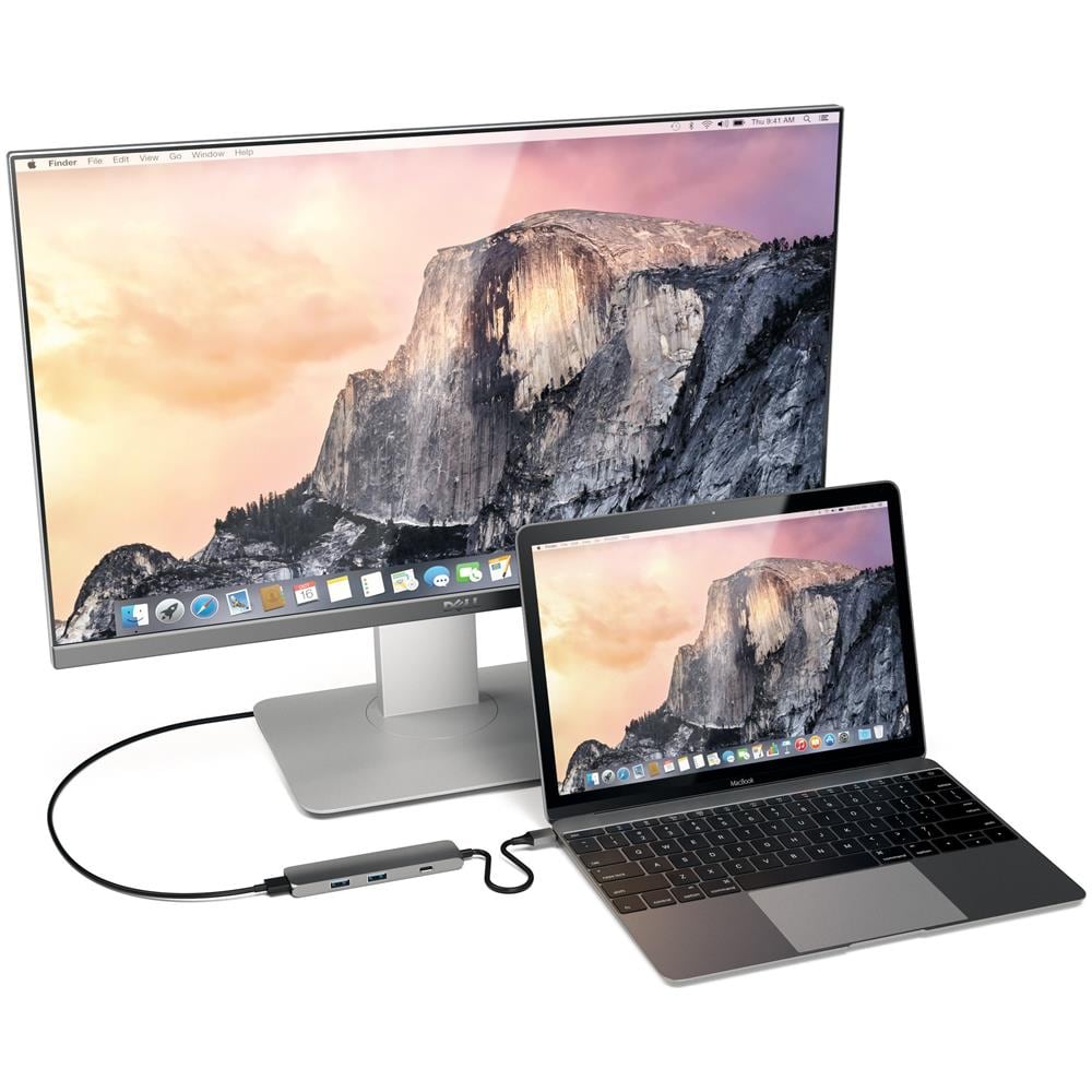 Adattatore Usb-c Multiport Hdmi-2usb-usbc 4k Spacegray - Foto 6