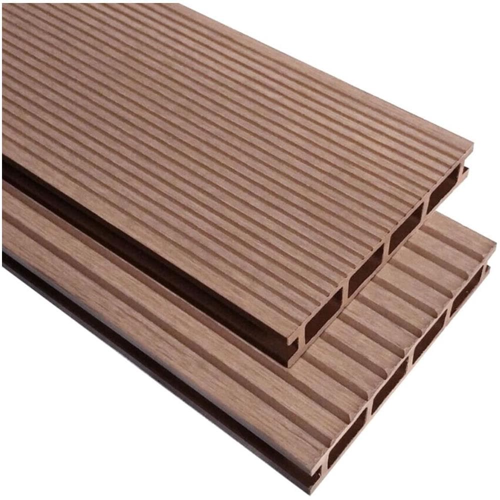 Pavimento per esterni in WPC con accessori 20 m² 2,2 m marrone - Foto 1