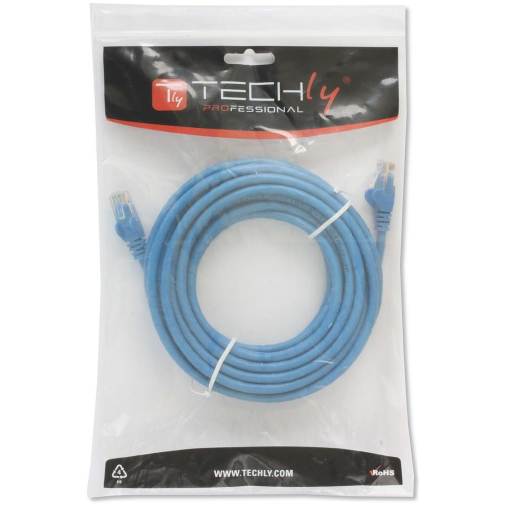 ICOC U6-6U-100-BLT - Cavo di Rete Patch in Rame Cat. 6 Blu UTP 10m - Foto 2