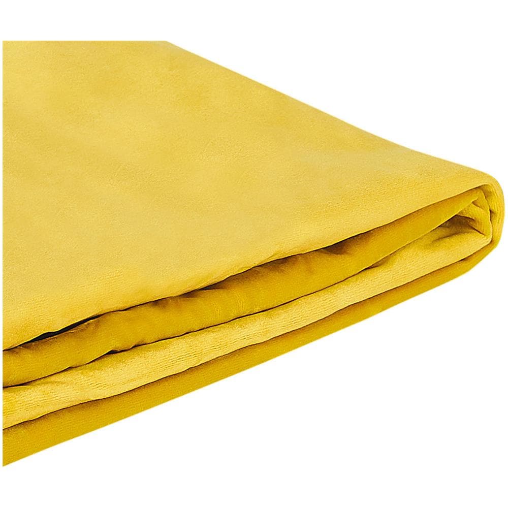 Fodera Per Letto Fitou Velluto Giallo 160 X 200 Cm - Foto 1
