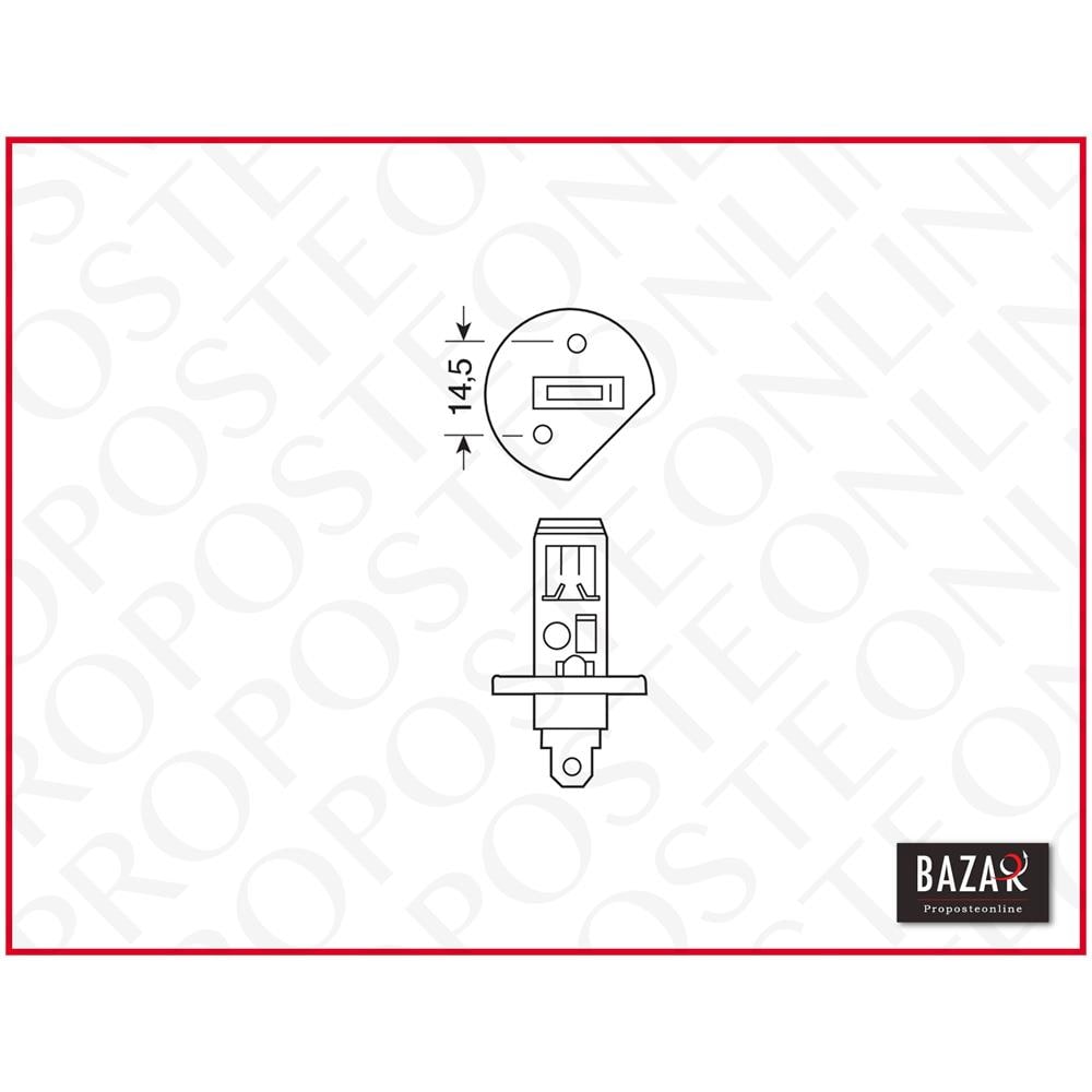 Lampadina Per Auto 12v Con Luce Forte - Osram Night Breaker Plus - H1 55w P14,5s - Foto 4