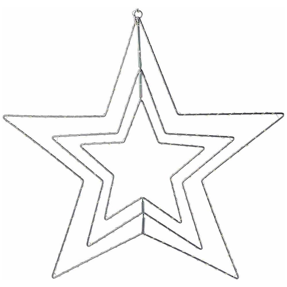 Stella Natalizia Luminosa Da Appendere Con 409 Luci Led Per Interni Ed Esterni - Foto 3