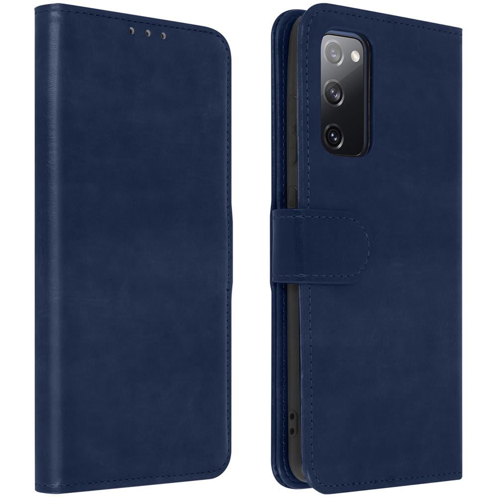 Custodia A Libro Samsung Galaxy S20 Fe Portacarte Funzione Supporto - Blu - Foto 1