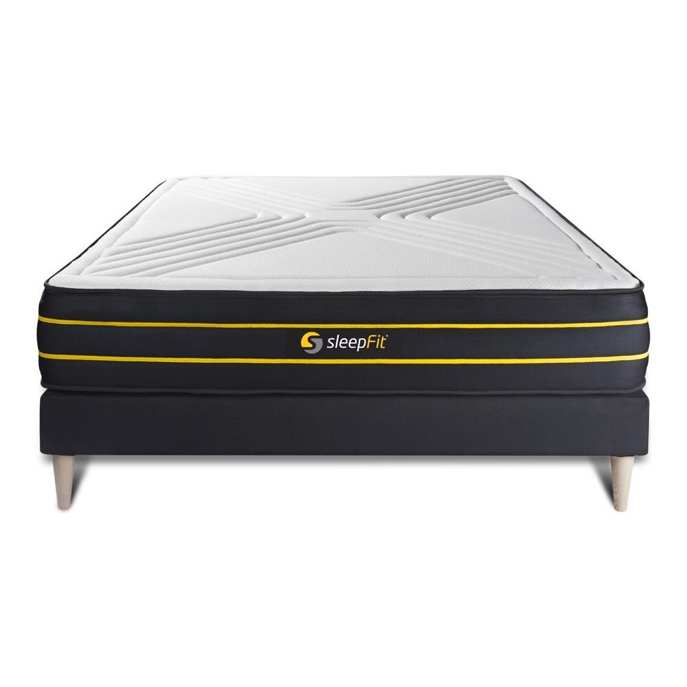 Kit Rete E Materasso Matrimoniale Ultra 160x195cm - Spessore : 26cm - Memory Foam E Micro-molle Insacchettate - Bilanciato - Foto 1